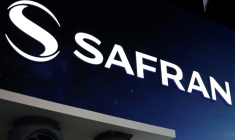 Le logo de Safran au salon du Bourget, le 19 juin 2025 ( AFP / Thibaud MORITZ )