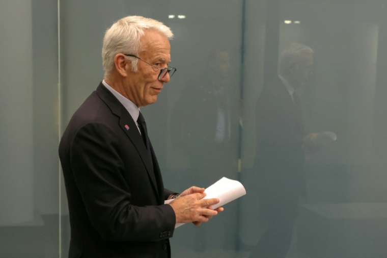 Le président du Medef Patrick Martin, le 15 avril 2026 à Paris. ( AFP / Alain JOCARD )