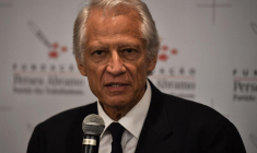 Dominique de Villepin, le 13 septembre 2018, à Sao Paulo ( AFP / NELSON ALMEIDA )