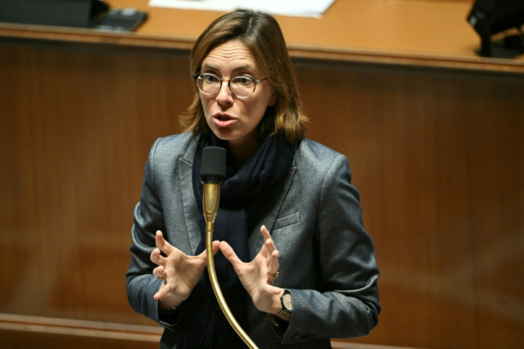 La ministre des Comptes publics, Amélie de Montchalin, le 3 novembre 2025 à l'Assemblée nationale, à Paris  ( AFP / Bertrand GUAY )