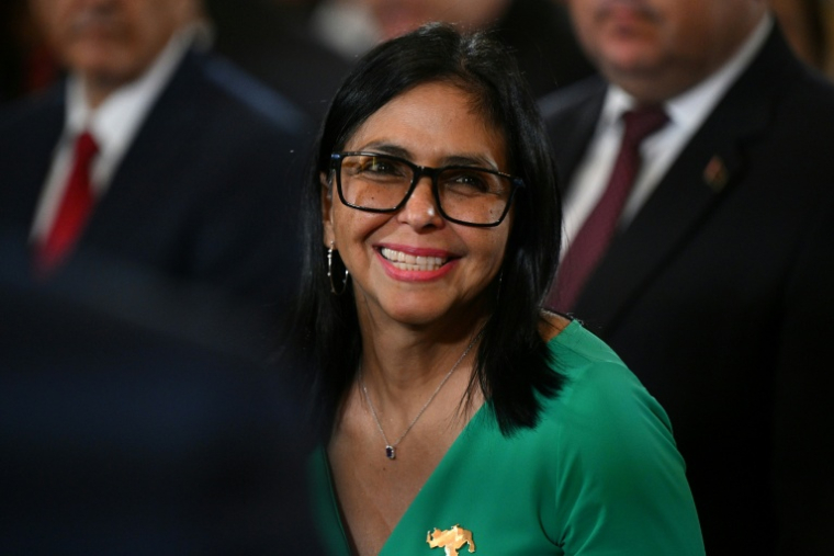 Delcy Rodriguez, investie présidente par intérim du Venezuela, le 5 janvier 2026 à Caracas  ( AFP / Federico PARRA )