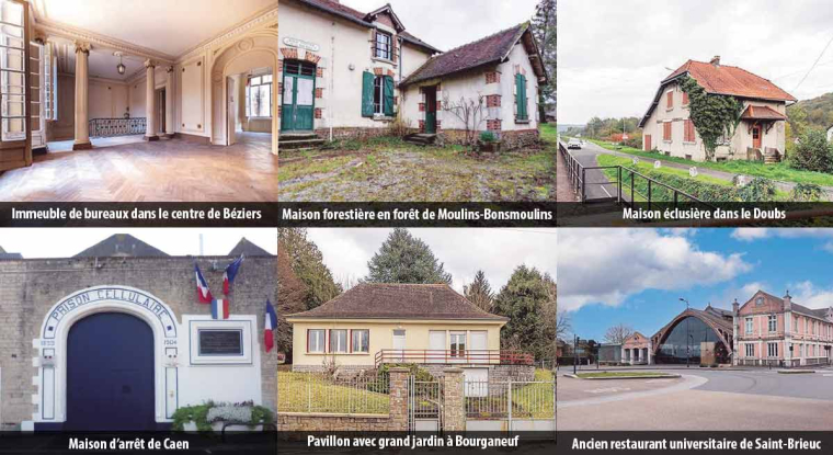 Offrez-vous des bureaux haussmanniens, une maison forestière ou...un pénitenciers ! (© Ministère de l'économie et des finances)