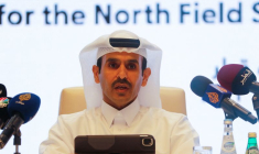 Photo d'archives de Saad al Kaabi lors d'une conférence de presse à Doha, au Qatar