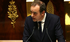 Sébastien Lecornu devant l'Assemblée nationale, à Paris, le 14 octobre 2025 ( AFP / Thomas SAMSON )
