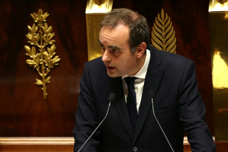 Sébastien Lecornu devant l'Assemblée nationale, à Paris, le 14 octobre 2025 ( AFP / Thomas SAMSON )