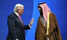 Le président américain Donald Trump et le prince héritier saoudien Mohammed ben Salmane à Washington, le 19 novembre 2025 ( AFP / Brendan SMIALOWSKI )