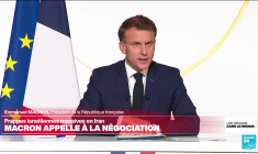 Pour Macron, "l'Iran porte une lourde responsabilité dans la déstabilisation de toute la région"