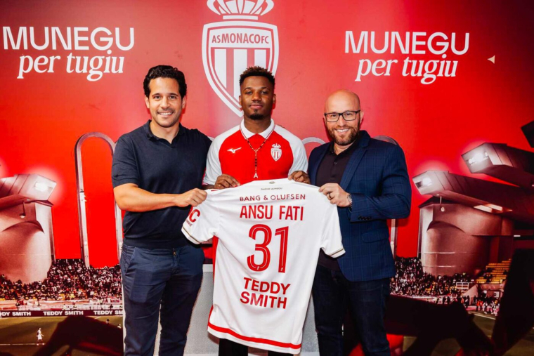 Ansu Fati arrive officiellement à Monaco