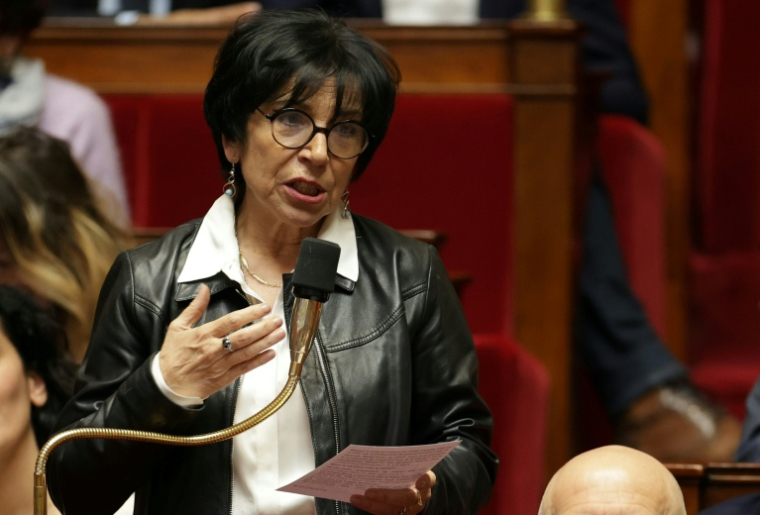 La députée PS Christine Pirès-Beaune à l'Assemblée nationale à Paris le 11 février 2025 ( AFP / Thibaud MORITZ )