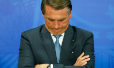 Jair Bolsonaro, le 6 juillet 2022 à Brasilia ( AFP / Sergio Lima )