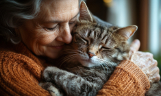 En vieillissant, les besoin des animaux de compagnie évoluent. (crédit: Adobe Stock/photo générée par IA)