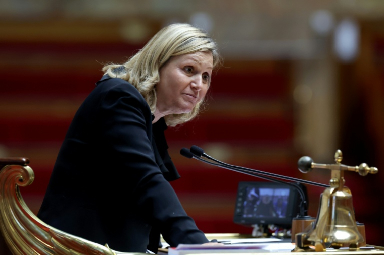 La présidente de l'Assemblée nationale Yaël Braun-Pivet à Paris le 3 juin 2026 ( AFP / Xavier GALIANA )