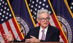 Le président de la Fed, Jerome Powell, lors d'une conférence de presse