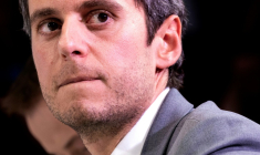 Le secrétaire général de Renaissance Gabriel Attal le 5 juillet 2025 à Paris ( AFP / Sebastien DUPUY )