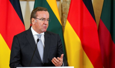 Boris Pistorius, ministre allemand de la Défense, à Vilnius