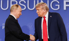 U.S. President Trump meets with Russian President Putin in Alaska