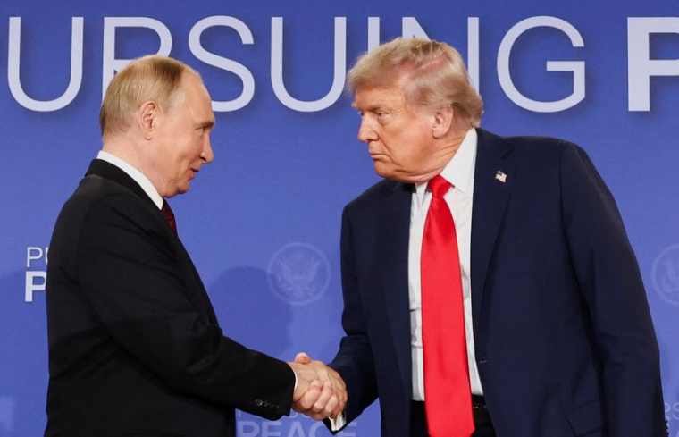 U.S. President Trump meets with Russian President Putin in Alaska