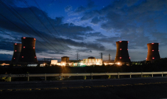 La centrale de Three Mile Island, à Etters, aux États-Unis, le 21 septembre 2024. ( GETTY IMAGES NORTH AMERICA / MATTHEW HATCHER )