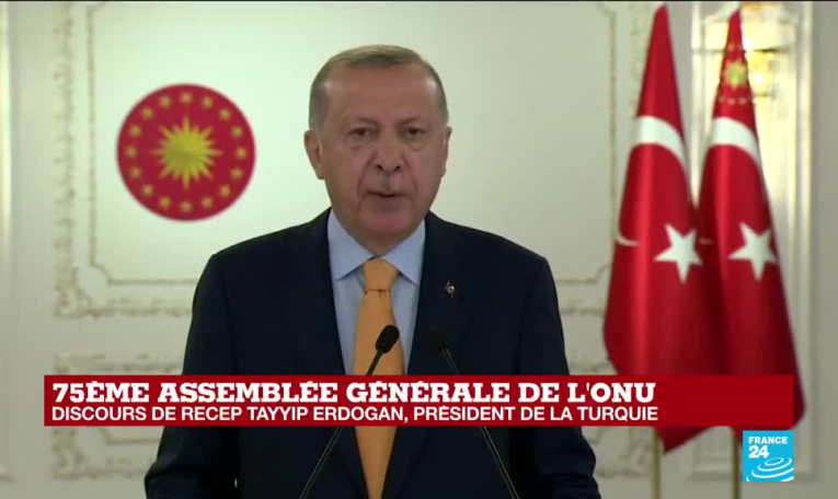 REPLAY - Discours de Recep Tayyip Erdogan à l'occasion de la 75e Assemblée générale de l'ONU
