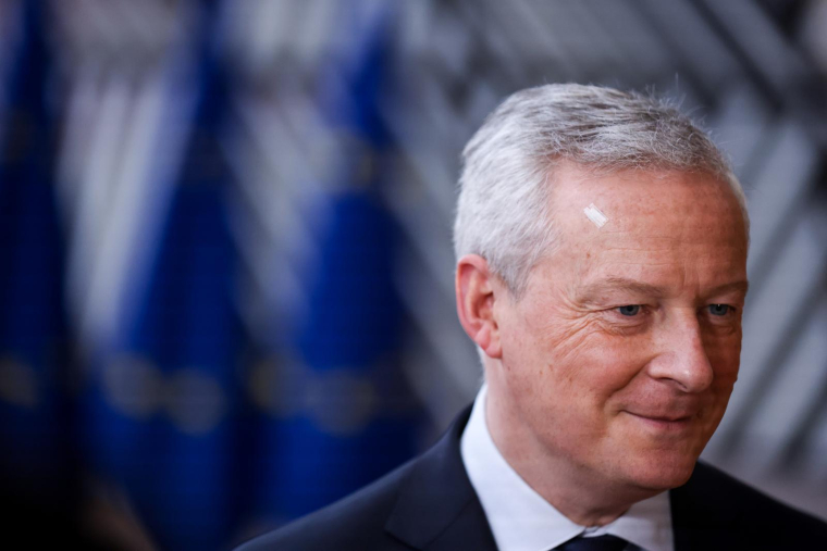 Bruno Le Maire, le 13 mars 2023, à Bruxelles ( AFP / Kenzo TRIBOUILLARD )