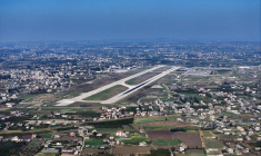 La base aérienne de Hmeimi, en Syrie, le 29 juin 2025. ( AFP / OMAR HAJ KADOUR )