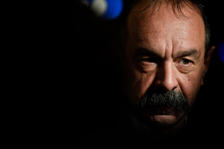 Philippe Martinez, le 10 janvier 2023, à Paris ( AFP / JULIEN DE ROSA )