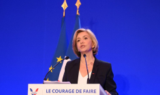Valérie Pécresse à Paris, le 10 avril 2022. ( AFP / ALAIN JOCARD )