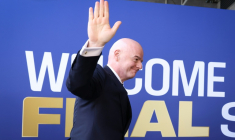 Le président de la Fifa Gianni Infantino, le 19 juillet 2026 à East Rutherford ( AFP / CHARLY TRIBALLEAU )