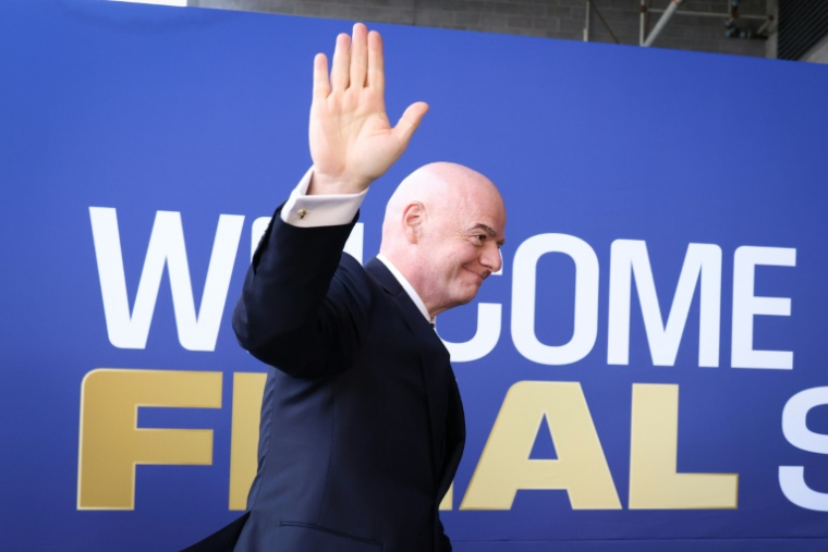 Le président de la Fifa Gianni Infantino, le 19 juillet 2026 à East Rutherford ( AFP / CHARLY TRIBALLEAU )