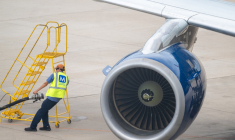 Un réapprovisionnement en carburant à l'aéroport d'Austin, au Texas, en avril 2026 (illustration) ( GETTY IMAGES NORTH AMERICA / BRANDON BELL )