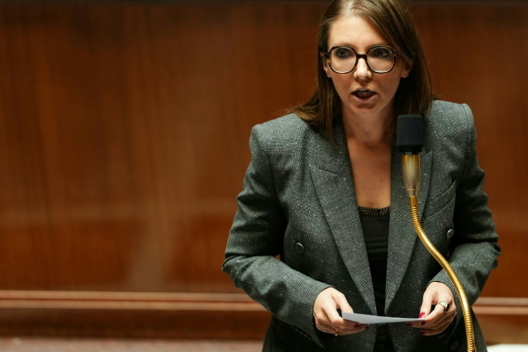 La ministre chargée de l’Égalité entre les femmes et les hommes, Aurore Bergé, à l'Assemblée nationale, Paris le 21 juillet 2026 ( AFP / Dimitar DILKOFF )