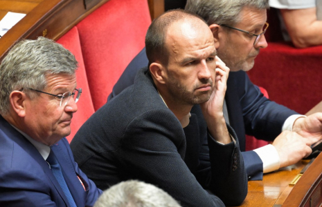 Manuel Bompard à Paris, le 18 juillet 2024. ( AFP / BERTRAND GUAY )