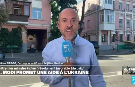 Narendra Modi, Premier ministre indien en visite à Kiev, promet une aide à l'Ukraine