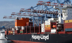 Photo d'archives: Le logo de la société Hapag-Lloyd