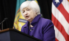 Janet Yellen à Washington, aux États-Unis, le 21 novembre 2024. ( GETTY IMAGES NORTH AMERICA / ANNA MONEYMAKER )