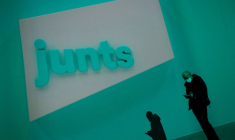 "Junts per Catalunya" lors d'un rassemblement à Barcelone