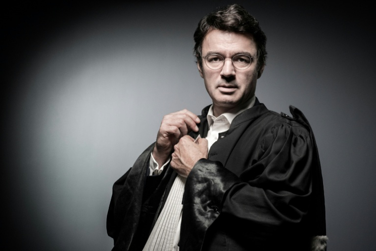 Le président de la Licra, l'avocat Mario Stasi, le 8 novembre 2017, à Paris ( AFP / JOEL SAGET )