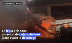 Brésil: des passagers évacuent un avion en raison d'un incendie sur le tarmac