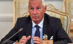 Thorbjørn Jagland, alorssecrétaire général du Conseil de l'Europe, à Moscou le 20 juin 2018 ( AFP / Yuri KADOBNOV )