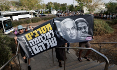 Une manifestation exigeant la fin de la guerre à Gaza, à Sderot