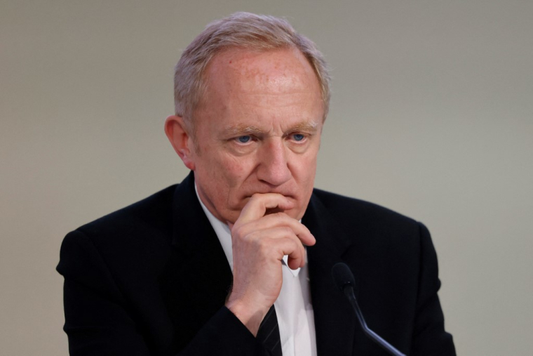 Francois-Henri Pinault, à Paris, le 25 avril 2025 ( AFP / LUDOVIC MARIN )