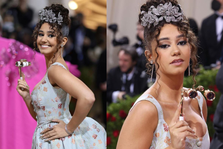 L'influenceuse Léna Mahfouf, alias Léna Situations, figurait parmi les invités du prestigieux Met Gala. Crédit photo : capture instagram @lenamahfouf