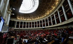 Vue générale de l'hémicycle de l'Assemblée nationale, à Paris, le 27 octobre 2025 ( AFP / STEPHANE DE SAKUTIN )