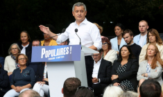 Le ministre de la Justice Gérald Darmanin à Tourcoing (Nord), le 31 août 2025  ( AFP / FRANCOIS LO PRESTI )