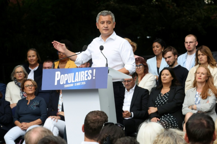Le ministre de la Justice Gérald Darmanin à Tourcoing (Nord), le 31 août 2025 ( AFP / FRANCOIS LO PRESTI )