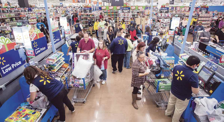 Le PIB américain a progressé de 2,4% au deuxième trimestre, tiré notamment par la consommation. (© Walmart)