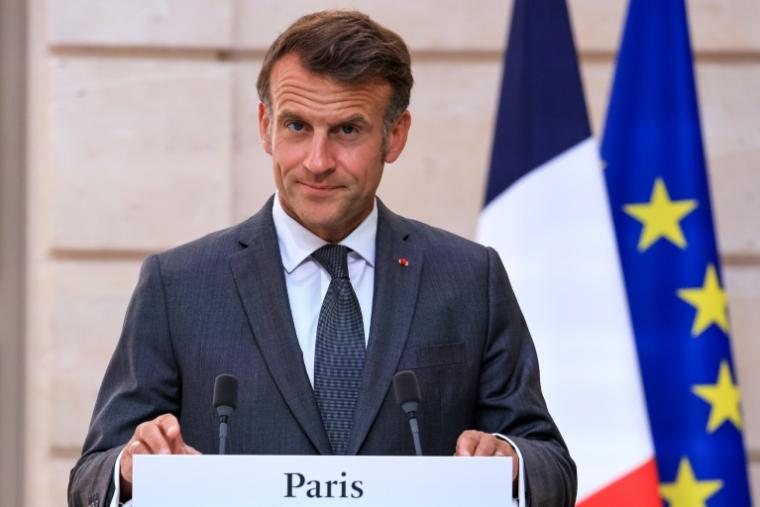 Emmanuel Macron à l'Élysée le 28 mai 2026 ( POOL / Ludovic MARIN )