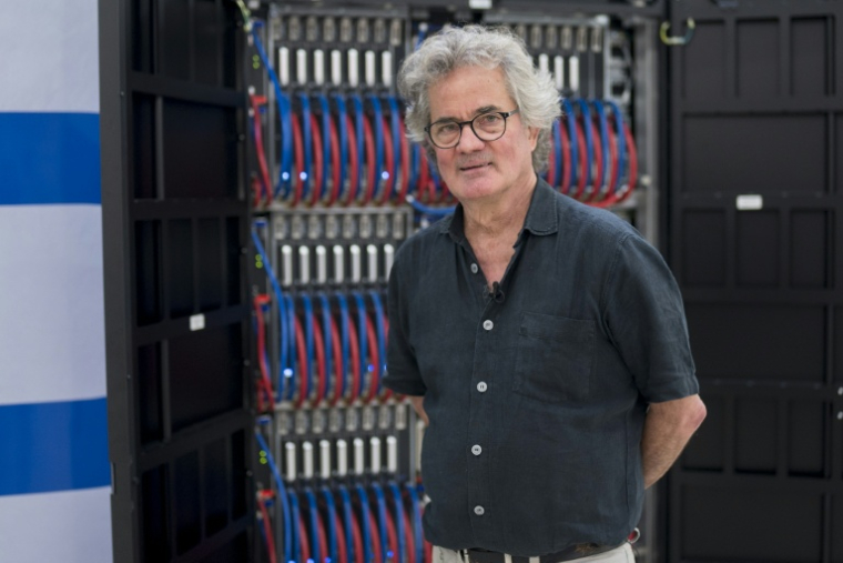 Thomas Schulthess, professeur de physique numérique à l’ETH Zurich et directeur du Centre suisse de calcul scientifique (CSCS), à Lugano, le 27 août 2026 ( AFP / Til BUERGY )
