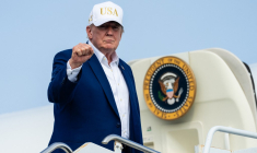 Donald Trump à Morristown, aux États-Unis, le 9 août 2026. ( GETTY IMAGES NORTH AMERICA / ERIC LEE )