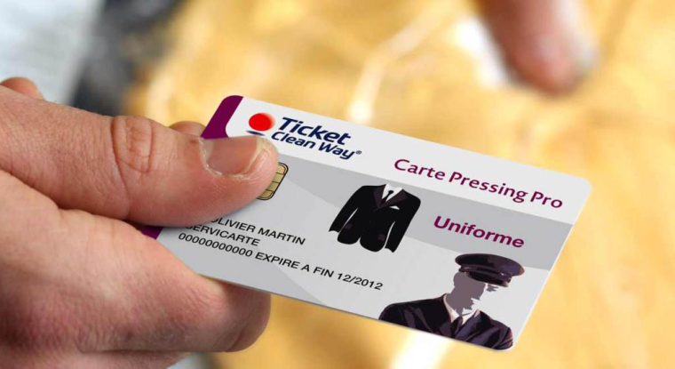 Une carte de pressing Edenred. (© Edenred)